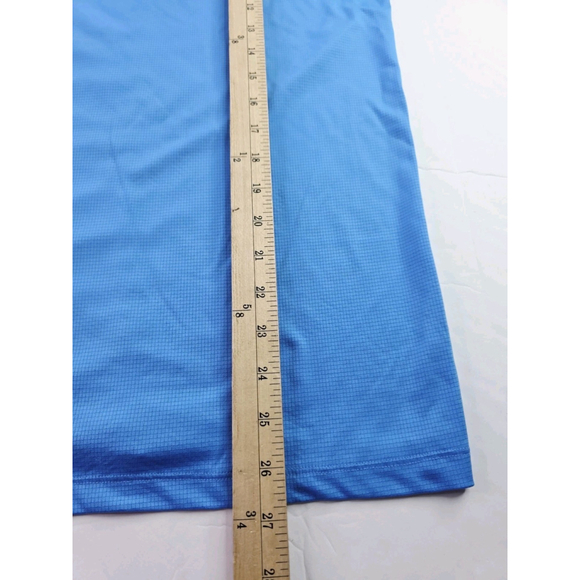 Unde Armour Heatgear Run Men's Short Sleeve T-Shirt Size Medium Fitted Blue - Picture 3 of 5